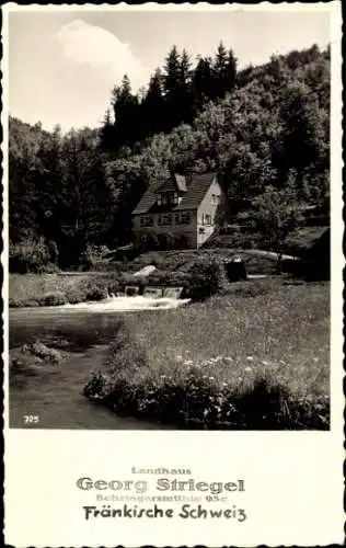 Ak Gößweinstein in Oberfranken, Landhaus Georg Striegel