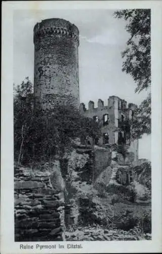 Ak Bad Pyrmont in Niedersachsen, Ruine im Eltztal