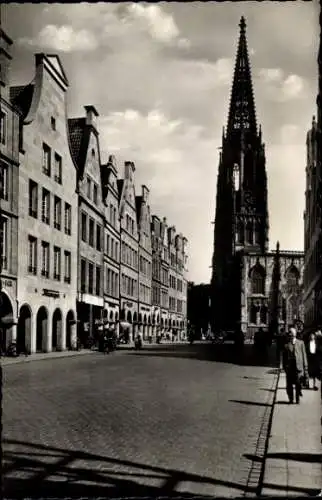 Ak Münster in Westfalen, Prinzipalmarkt, Lambertikirche