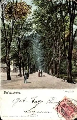 Ak Bad Nauheim in Hessen, Park Allee