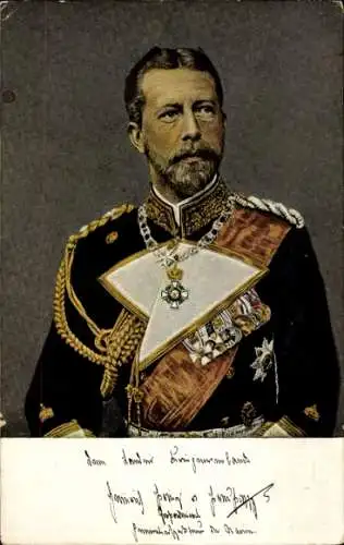 Ak Großadmiral Prinz Albert Wilhelm Heinrich von Preußen, Portrait, Orden