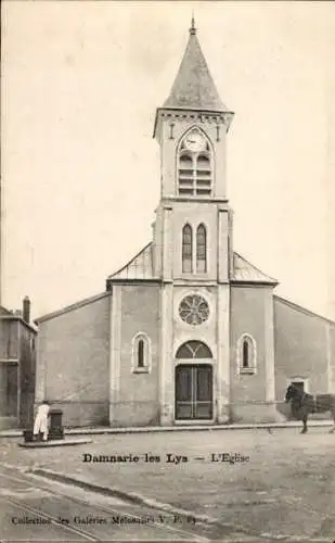 Ak Dammarie les Lys Seine et Marne, Kirche