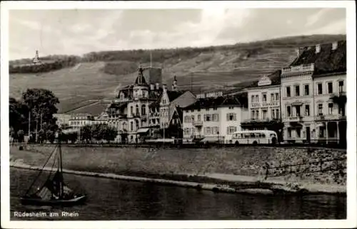 Ak Rüdesheim am Rhein, Hotel, Gesamtansicht