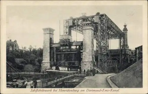 Ak Henrichenburg Castrop Rauxel im Ruhrgebiet, Schiffshebewerk Henrichenburg