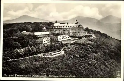 Ak Königswinter am Rhein, Petersberg, Kurhotel, Rheinterrasse