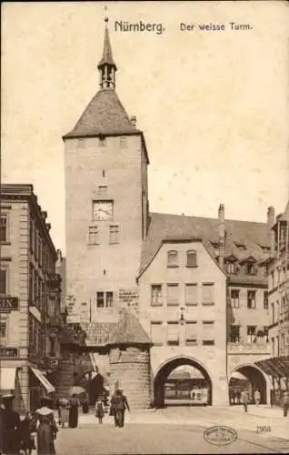 Ak Nürnberg in Mittelfranken, Der weiße Turm