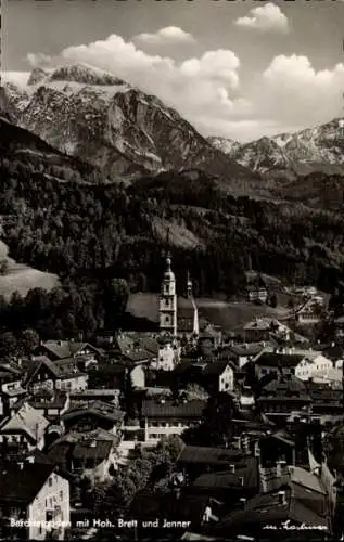 Ak Berchtesgaden Oberbayern, Gesamtansicht, Brett, Jenner