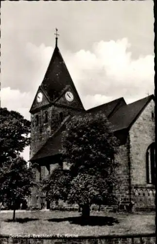 Ak Brechten Dortmund im Ruhrgebiet, Ev. Kirche