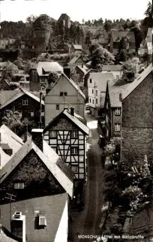 Ak Monschau Montjoie in der Eifel, Schlossruine