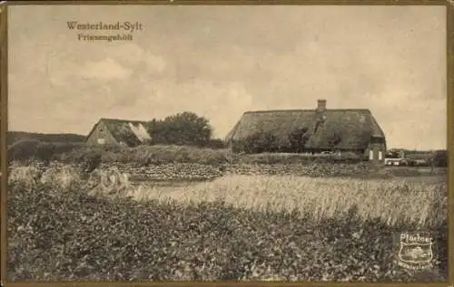 Ak Westerland auf Sylt, Friesengehöft