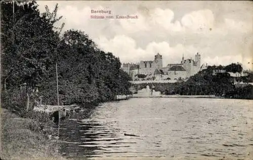 Ak Bernburg an der Saale, Schloss vom Kesselbusch