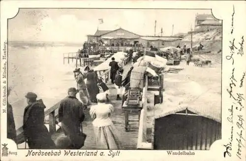 Ak Westerland auf Sylt, Wandelbahn