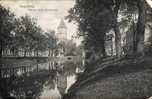 Ak Augsburg in Schwaben, Jakobertor