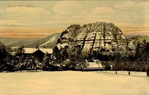 Ak Oybin in der Oberlausitz, Gesamtansicht