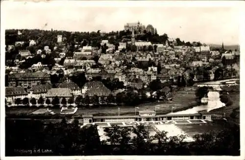 Ak Marburg an der Lahn, Totalansicht