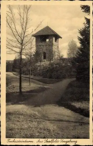 Ak Saalfeld an der Saale Thüringen, Fuchsturm