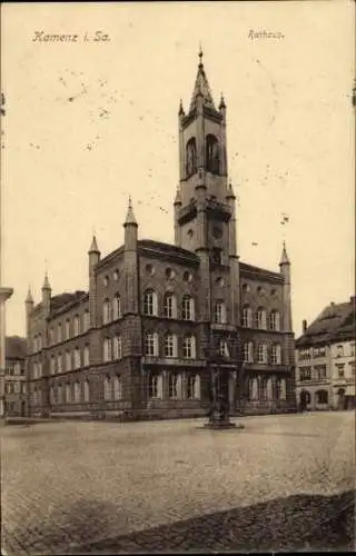 Ak Kamenz in Sachsen, Rathaus