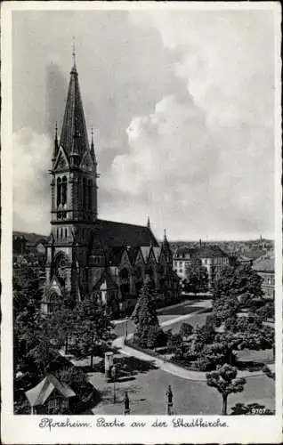 Ak Pforzheim im Schwarzwald, Stadtkirche