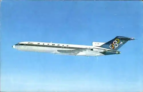 Ak Griechisches Passagierflugzeug, Olympic Airways, Boeing 727 200