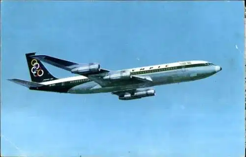 Ak Griechisches Passagierflugzeug, Olympic Airways, Boeing 707 320 Super Fan Jet