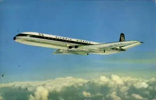 Ak Griechisches Passagierflugzeug, De Havilland Comet 4B, Olympic Airways, SX DAK