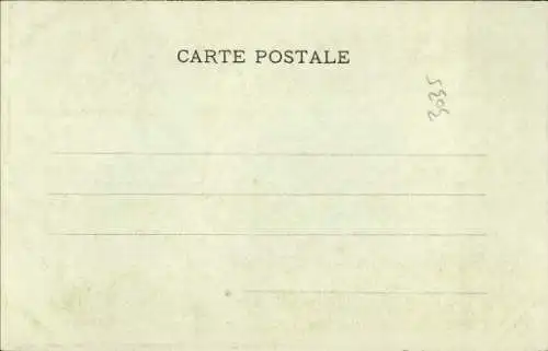 Künstler Ak Französische Soldaten bei einer Parade