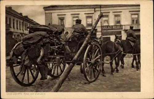 Ak Ostpreußenhilfe, Viertes Rad am Wagen, I. WK