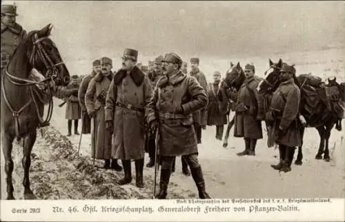 Ak Kuk Generaloberst Karl Freiherr von Pflanzer Baltin, östlicher Kriegsschauplatz, I. WK