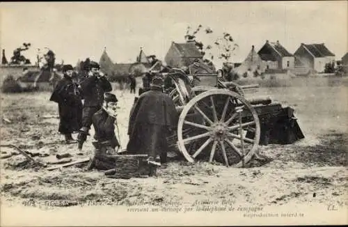 Ak-Krieg von 1914, Die Schlacht von Hofslade, Belgische Artillerie