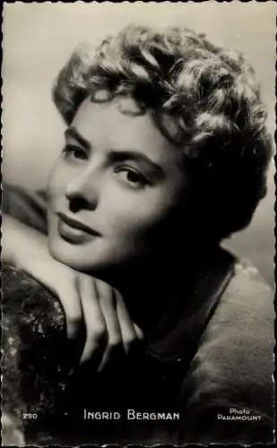 Ak Schauspielerin Ingrid Bergman, Portrait