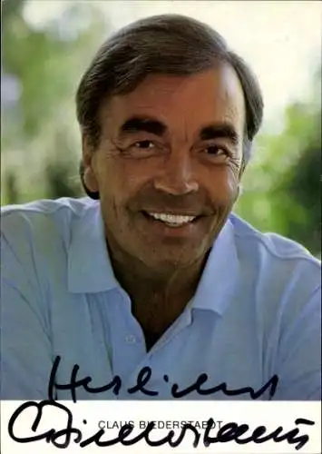 Ak Schauspieler Claus Biederstaedt, Portrait, Autogramm
