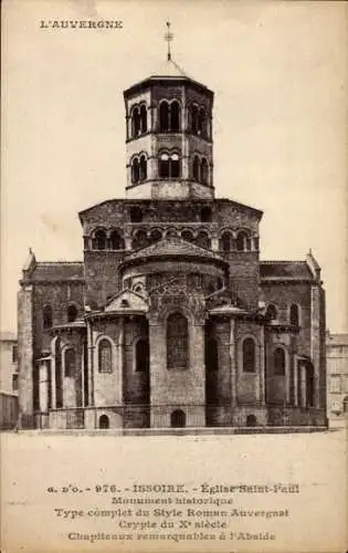 Ak Issoire Puy de Dôme, Kirche Saint Paul