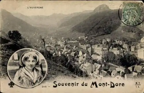 Ak Le Mont Dore Puy de Dôme, Gesamtansicht