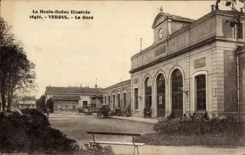 Ak Vesoul Haute Saône, Bahnhof