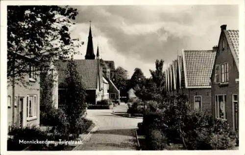 Ak Monnickendam Waterland Nordholland Niederlande, Tuinstraat