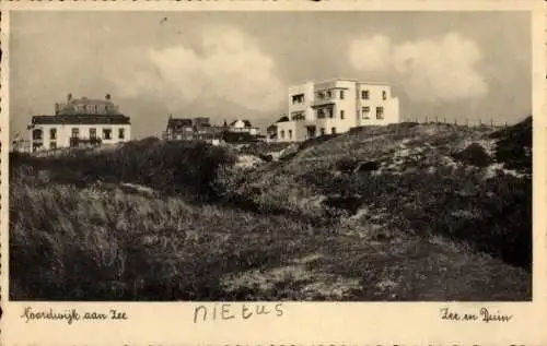 Ak Noordwijk aan Zee Südholland, Dünen, Häuser