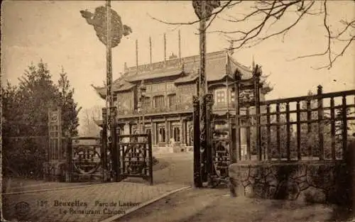 CPA Bruxelles Bruxelles, Parc de Laeken, Restaurant Chinois