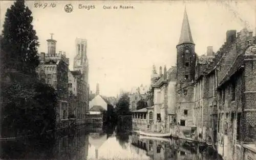 CPA Bruges Bruges Flandre Flandre occidentale, Quai du Rosaire