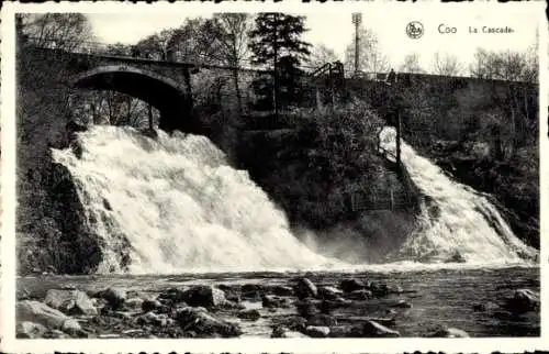 CPA Coo Stavelot Wallonie Liège, La Cascade