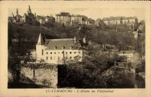 CPA Luxembourg, Alzette au Pfaffenthal