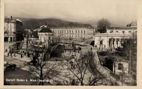 Ak Baden bei Wien in Niederösterreich, Josefsplatz