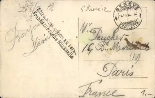 Ak Genève Genf Stadt, Pont et Quai du Mont Blanc  