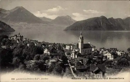 Ak Vitznau Kanton Luzern, Buochserhorn und Stanserhorn