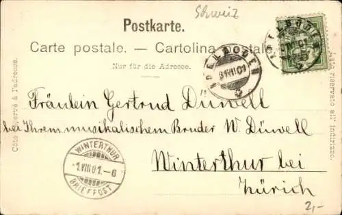 Ak Adelboden Kanton Bern Schweiz, Gesamtansicht, Wildstrubel