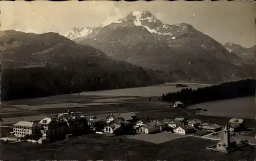 Ak Sils Baselgia im Engadin Kt. Graubünden, Panorama