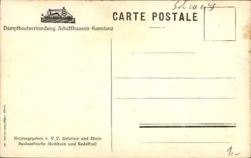 Landkarten Ak Untersee Bad Goisern am Hallstättersee Oberösterreich, Schaffhausen, Radolfzell