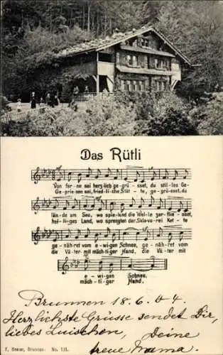 Lied Ak Rütli Seelisberg Kanton Uri, Das Rütli, Gasthof