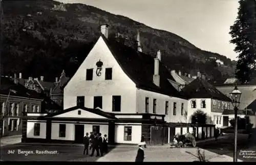 Ak Bergen Norwegen, Rathaus