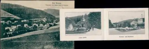 Leporello Ak Duszniki Zdrój Bad Reinerz Schlesien,  Panorama vom Winterberge aus gesehen