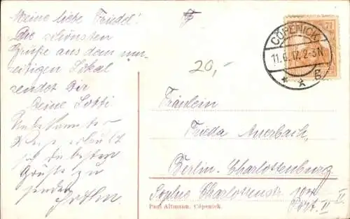 Ak Berlin Köpenick, Ausflugsgaststätte Schmetterlingshorst am Langen See, Inh. Joh. Bittner